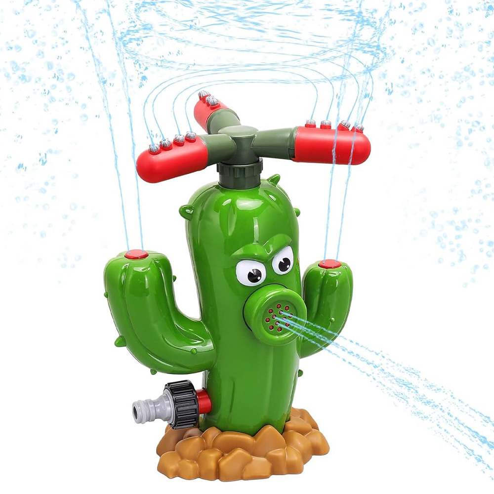 Sprinkler Splash Pad - Water Spray Toy Cactus Sprinkler Outdoor