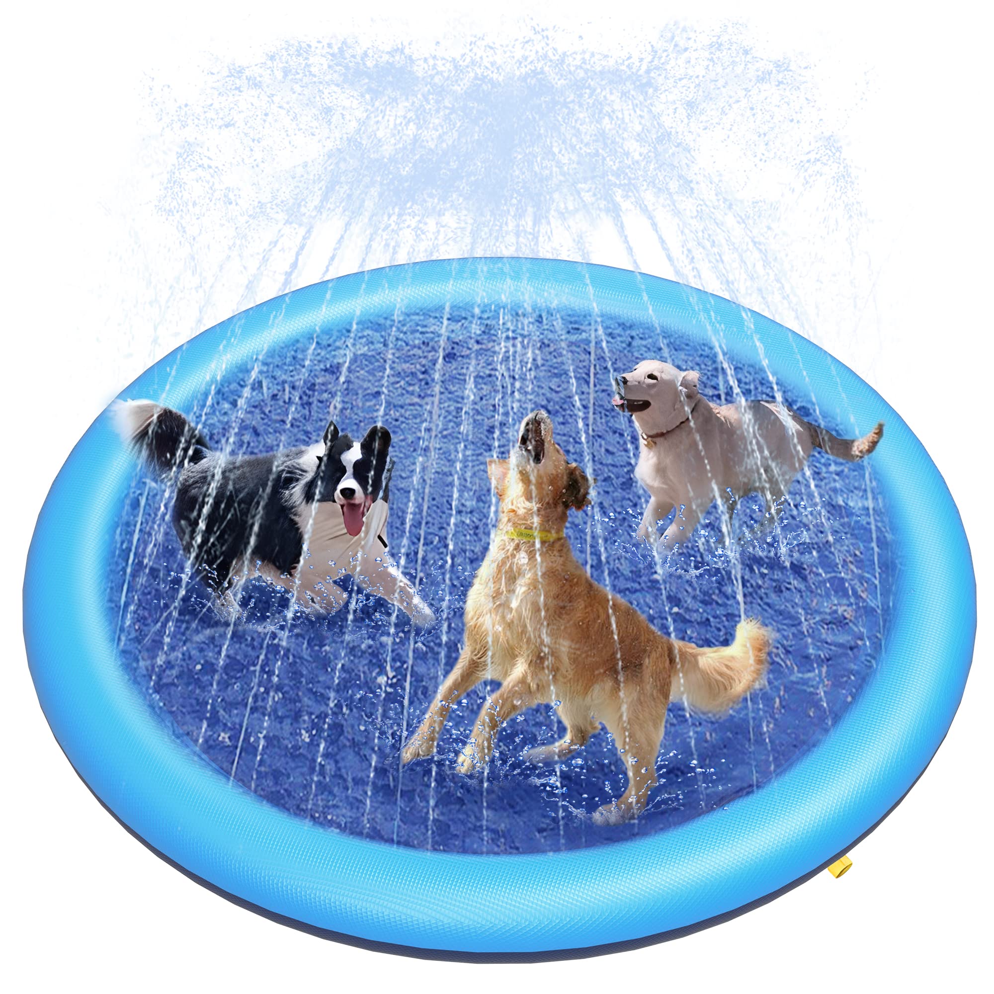Kids Outdoor Lounge - Dog Splash Pad Thick Sprinkler Pool
