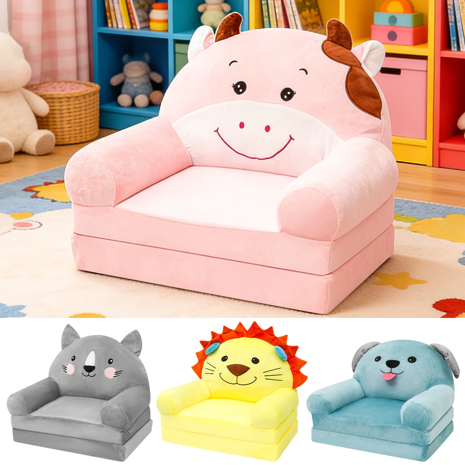Kids Outdoor Lounge - Foldable Kids Sofa Baby Seat Chair