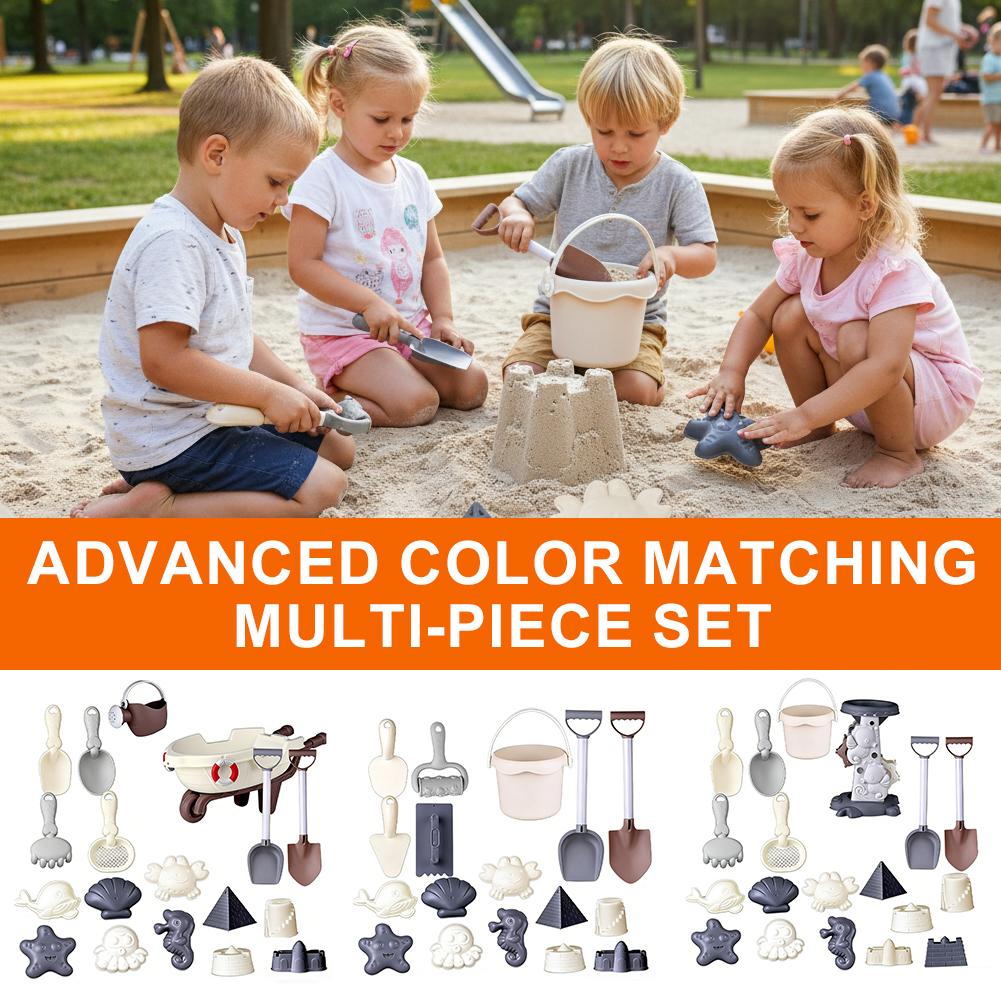 Kids Outdoor Water Toys - Morandi Color Kids Beach Toy Set