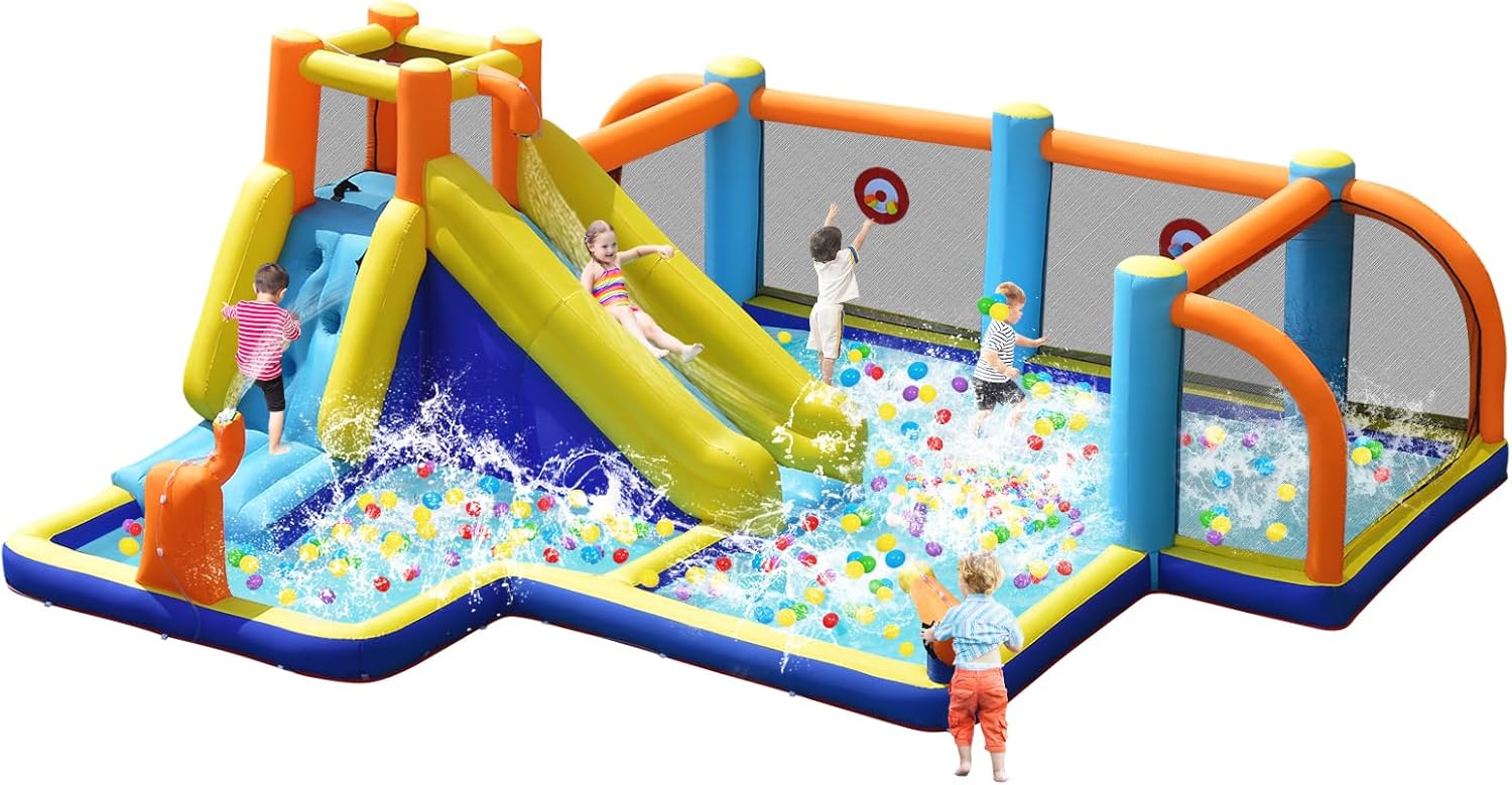 Kids Outdoor Inflatable - Giant Inflatable Water Slide Bounce House
