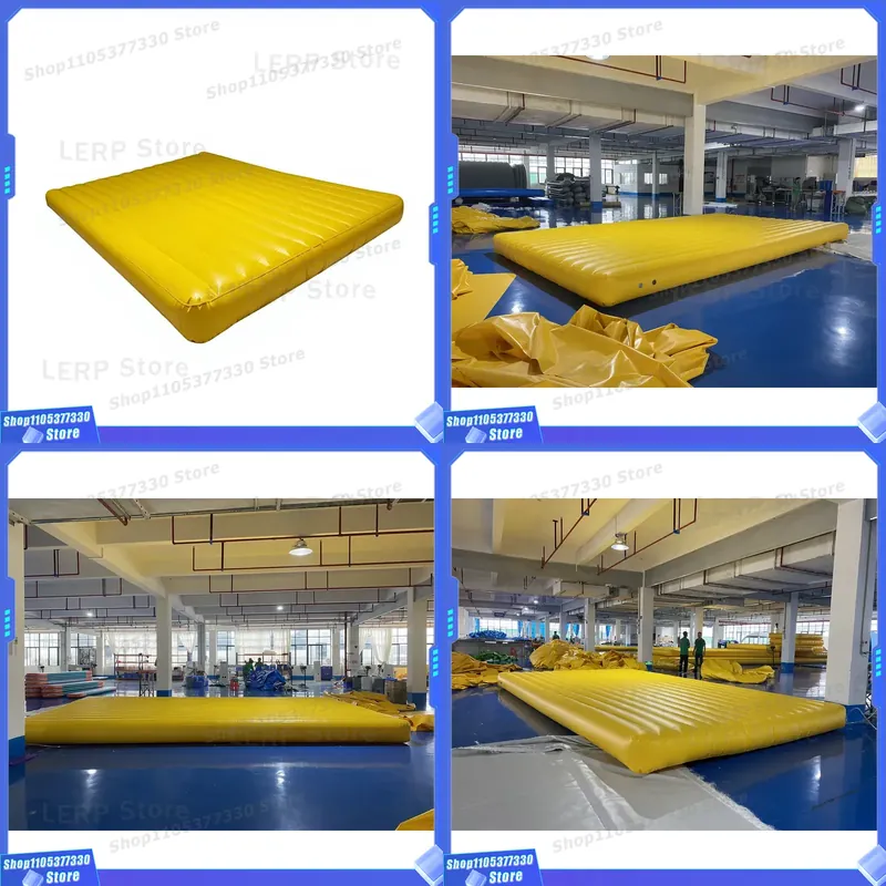 Kids Outdoor Air Quality - Portable Inflatable Bouncing Mattress Outdoor Gymnastics