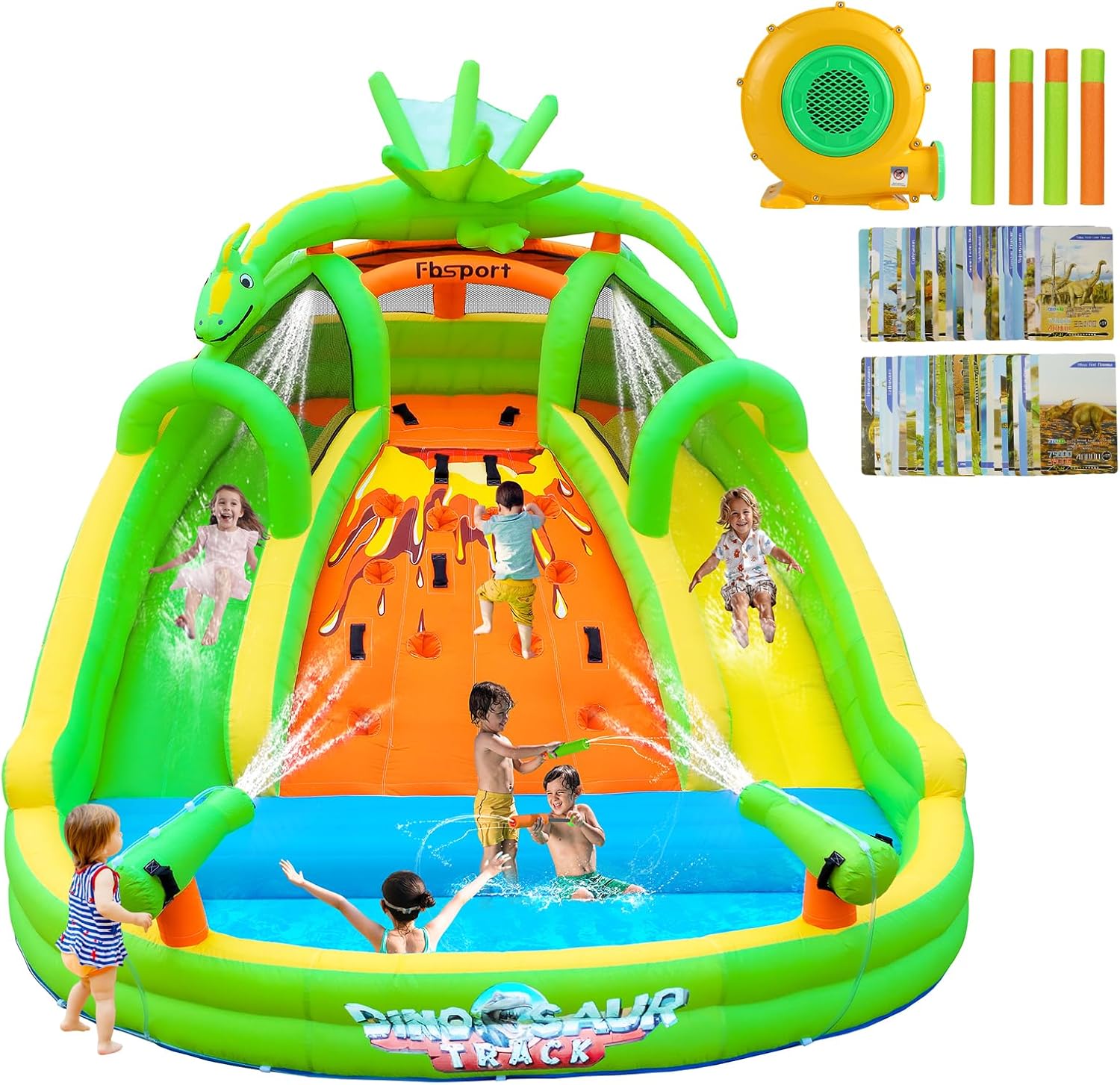 Kids Outdoor Inflatable - Kids Inflatable Bounce House with Slide,