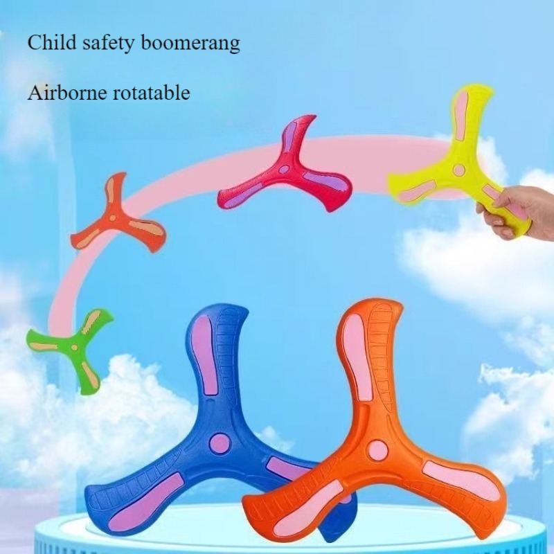 Kids Outdoor Gifts - Children Boomerang Soft Three-leaf Cross Adult-kids