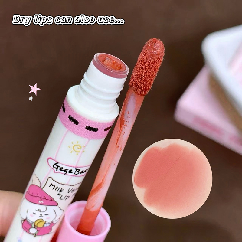 Gege Bear 6PC Velvet Lip Mud S - Muddy Puddle Suit ulasan dan harga