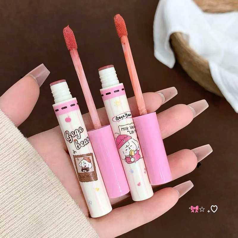 Gege Bear 6PC Velvet Lip Mud S - Muddy Puddle Suit ulasan dan harga