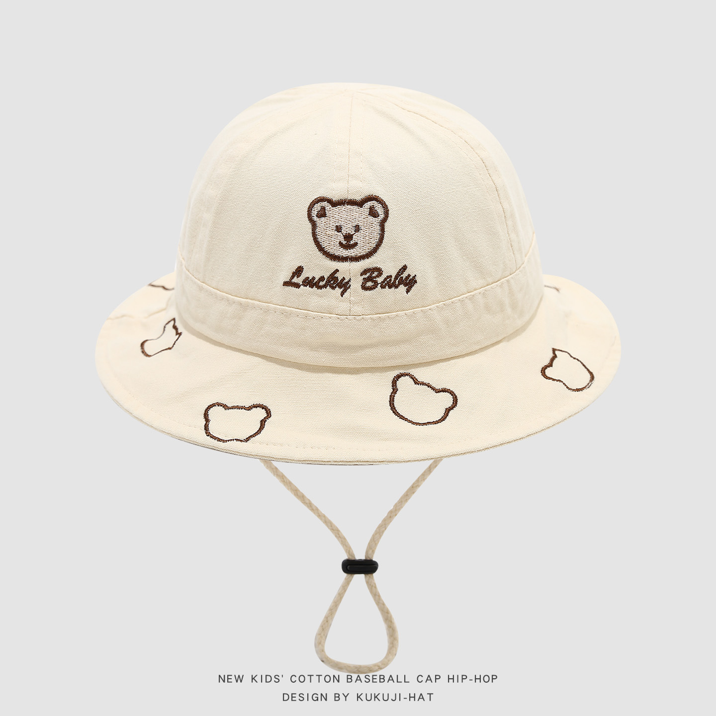 2026 Cute Cartoon Bear Baby Bu - Kids Outdoor Hat ulasan dan harga