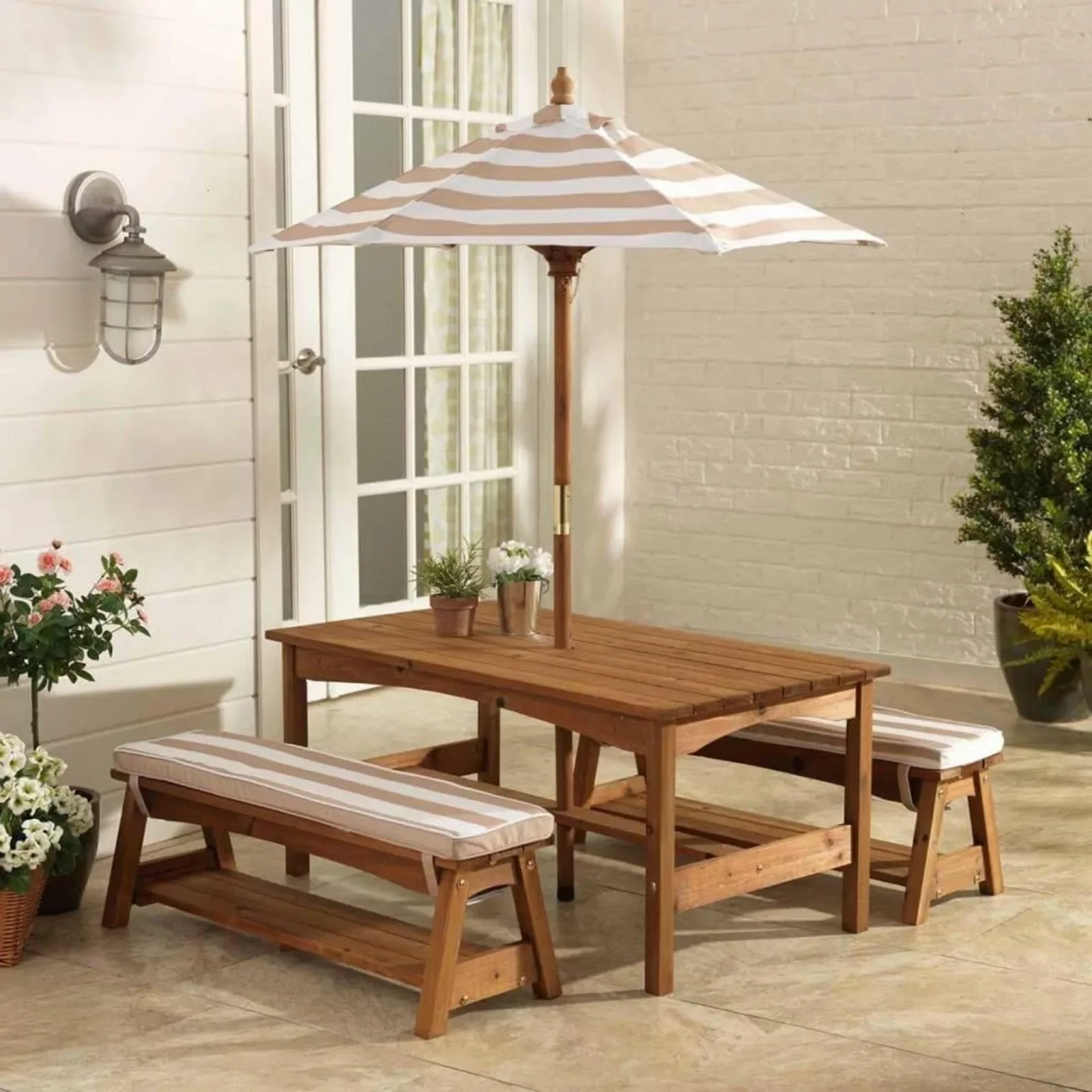 For Outdoor Wooden Table & Ben - Kids Outdoor Umbrella For Table ulasan dan harga