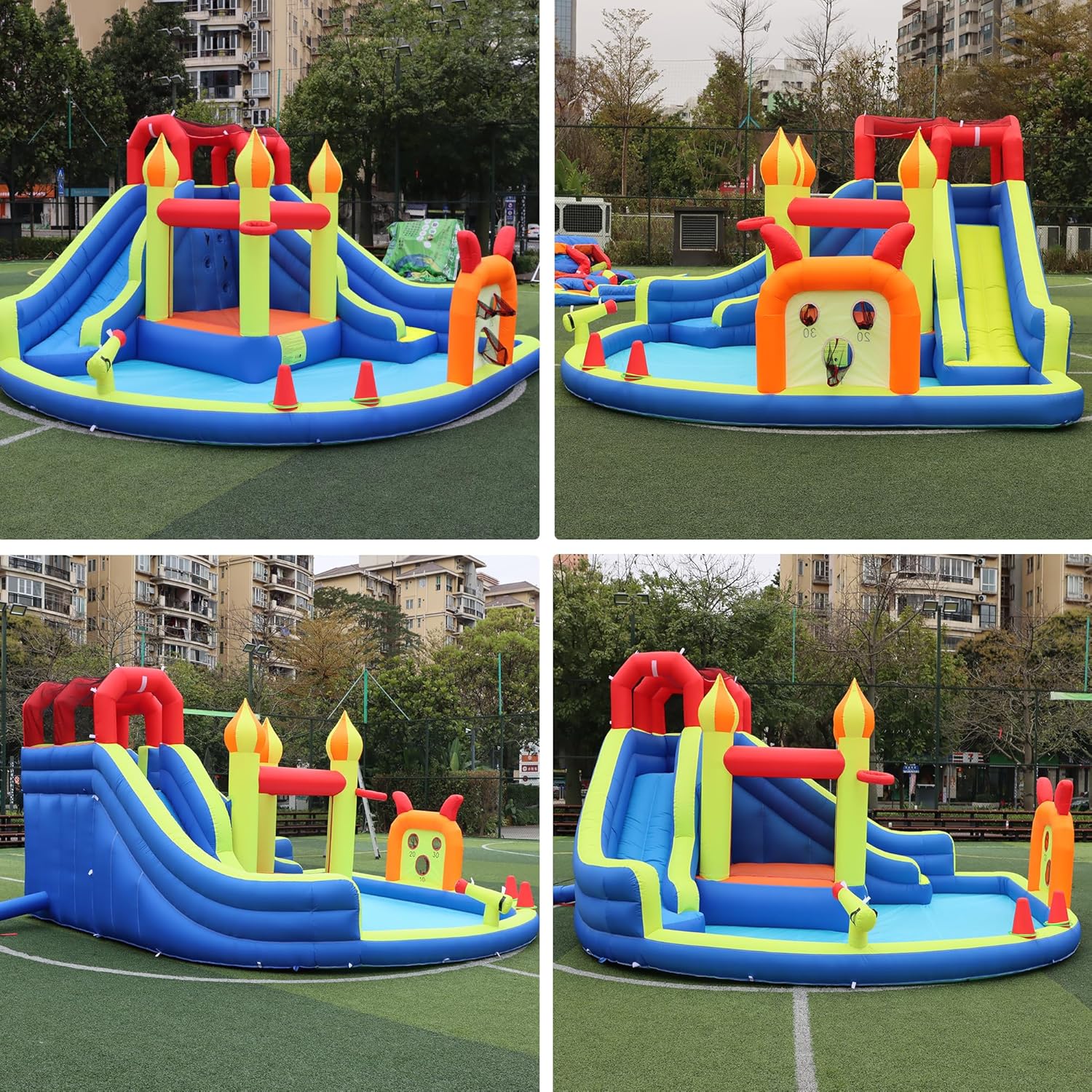 Kids Jumping Castle with Two L - Kids Outdoor Inflatable ulasan dan harga