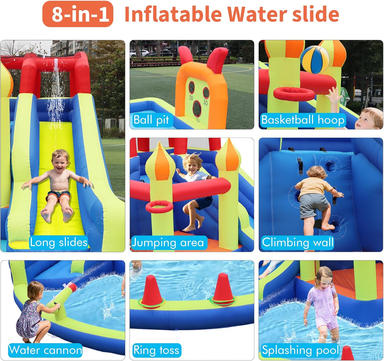 Kids Jumping Castle with Two L - Kids Outdoor Inflatable ulasan dan harga