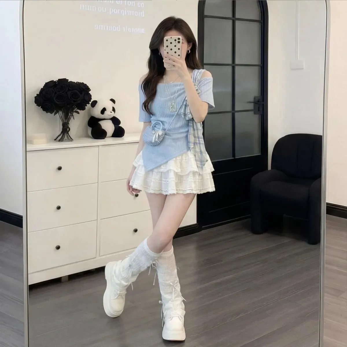 Women's Korean Summer Sweet Bl - Tee Ball Set ulasan dan harga
