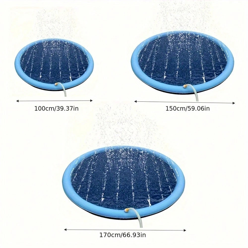 Dog Splash Pad Thick Sprinkler - Kids Outdoor Lounge ulasan dan harga