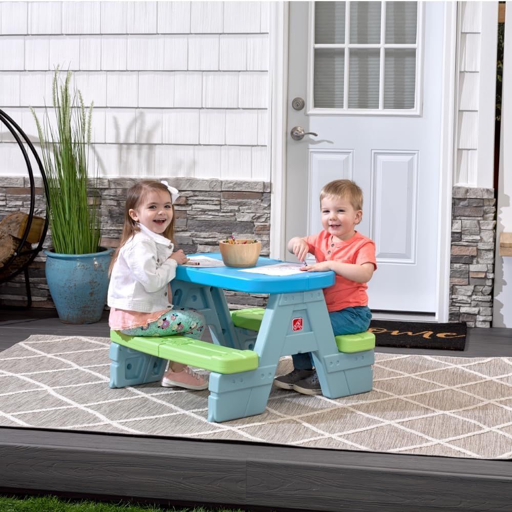 Sun & Shade Kids Picnic Table  - Kids Outdoor Umbrella For Table ulasan dan harga