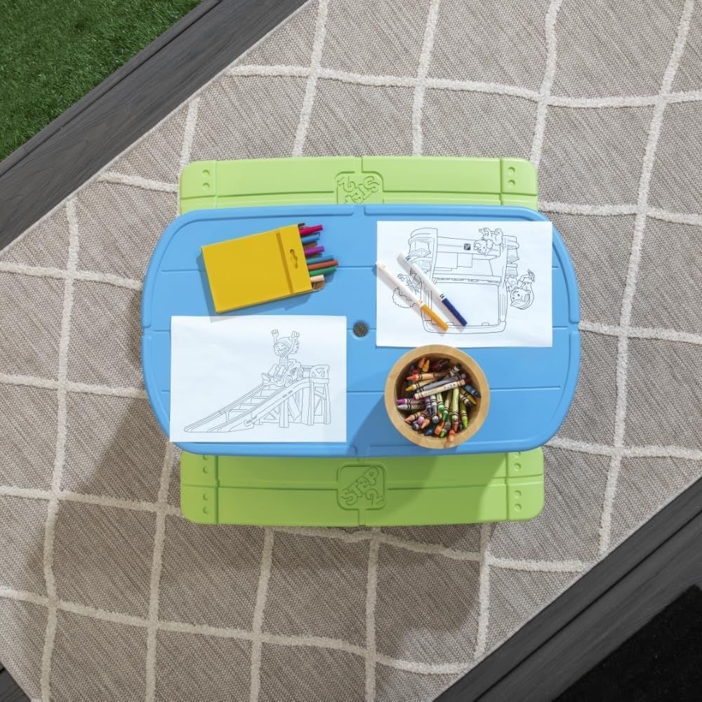 Sun & Shade Kids Picnic Table  - Kids Outdoor Umbrella For Table ulasan dan harga