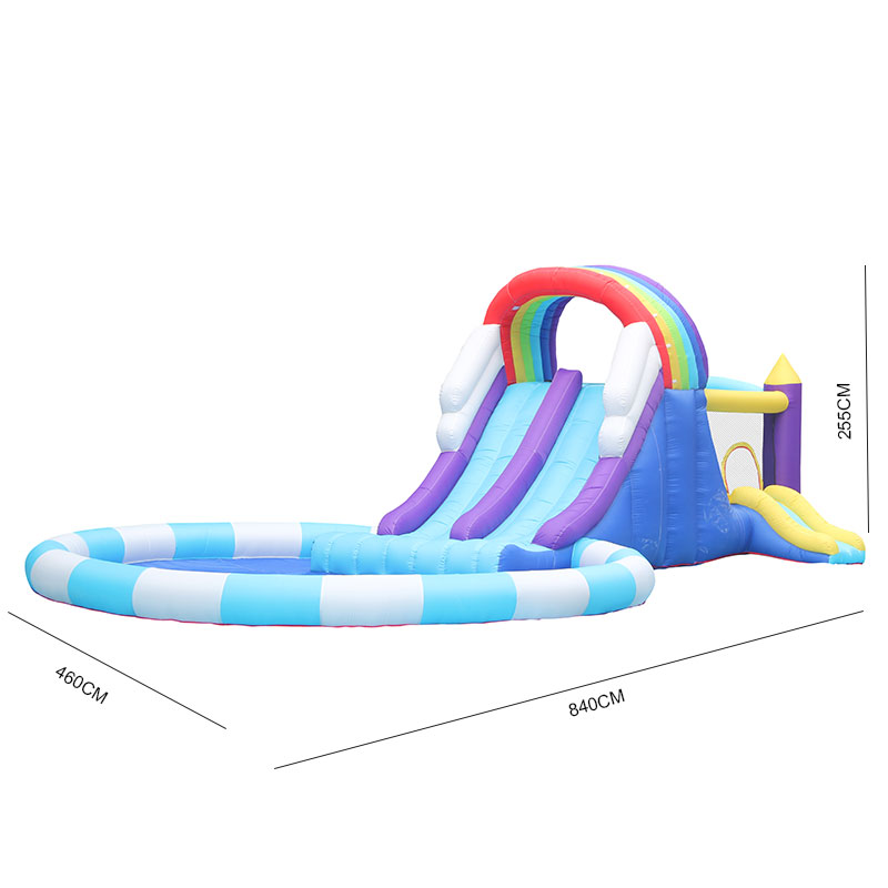 Giant Rainbow Inflatable Water - Kids Outdoor Inflatable ulasan dan harga