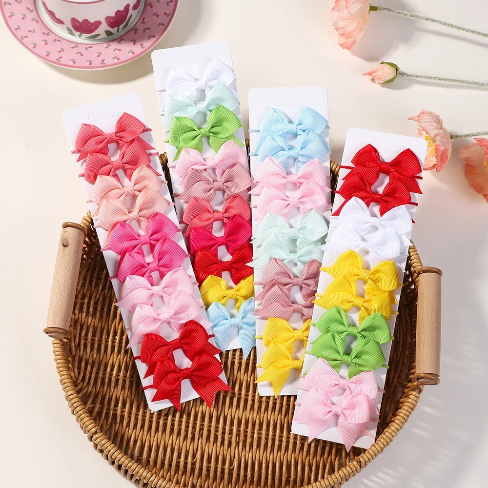 10Pcs Bows Elastic Hair rubber - Kids Outdoor Gifts ulasan dan harga