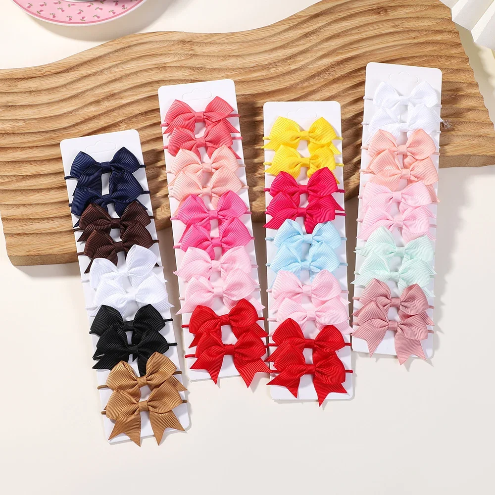 10Pcs Bows Elastic Hair rubber - Kids Outdoor Gifts ulasan dan harga
