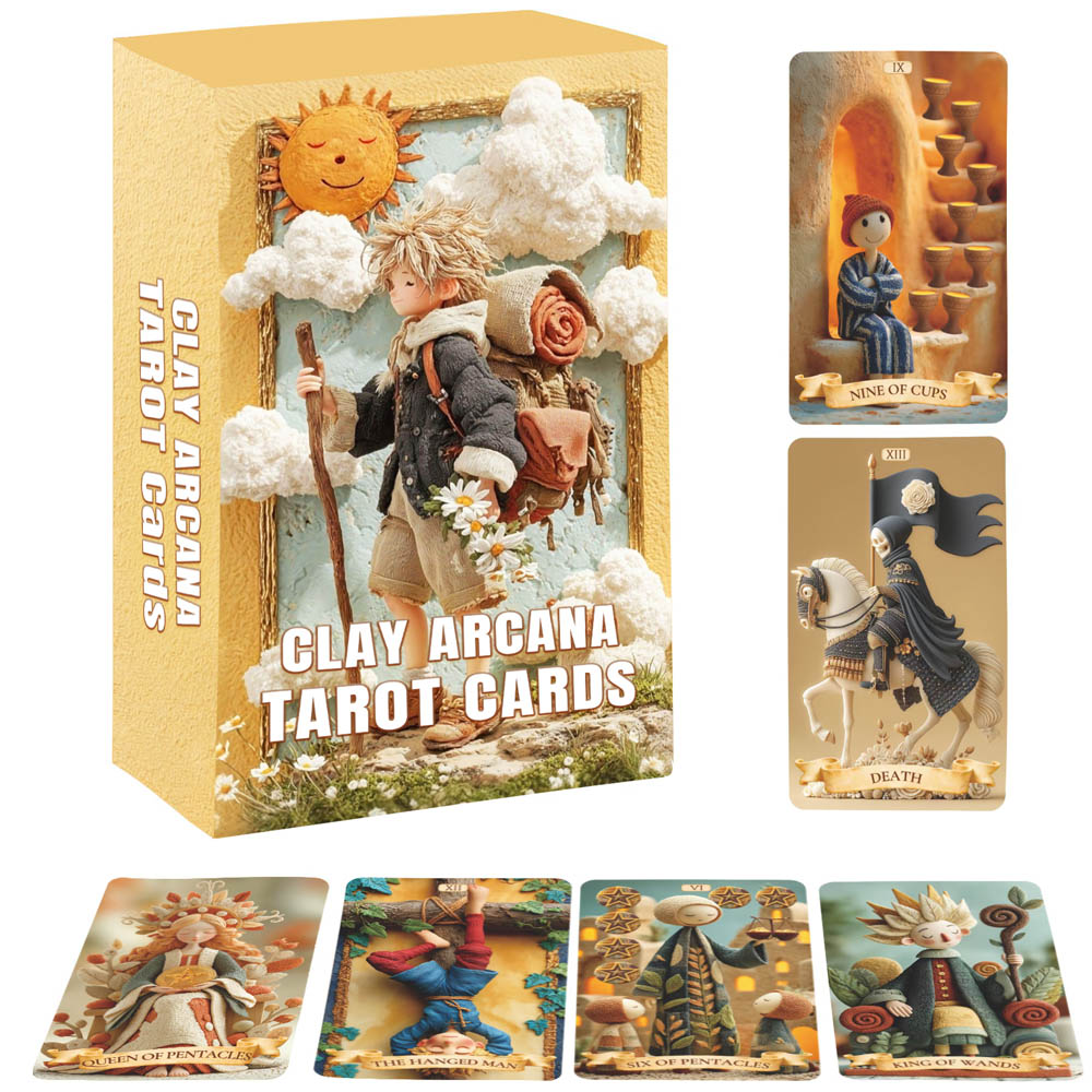 78 Tarot Cards Set, 13x8 Cm Th - Muddy Puddle Suit ulasan dan harga
