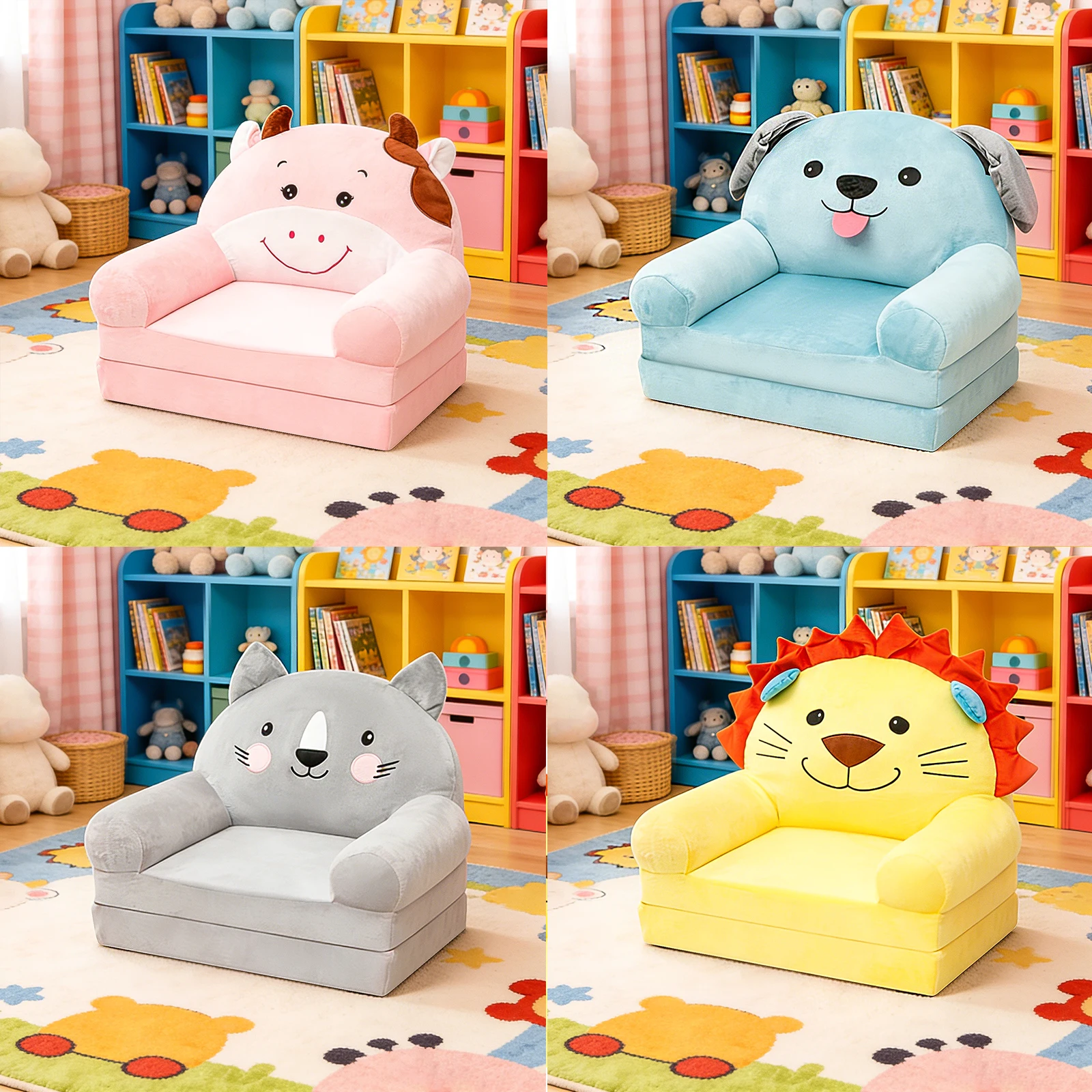 Foldable Kids Sofa Baby Seat C - Kids Outdoor Lounge ulasan dan harga