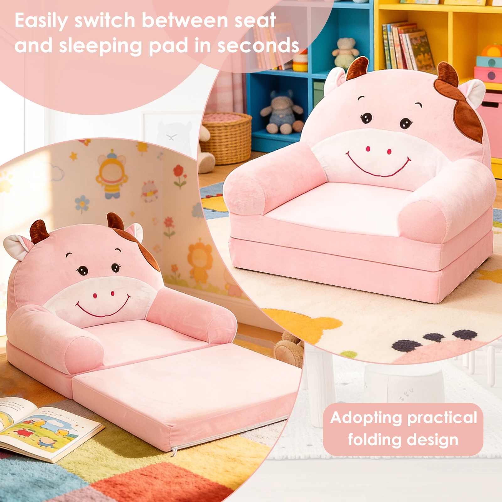 Foldable Kids Sofa Baby Seat C - Kids Outdoor Lounge ulasan dan harga