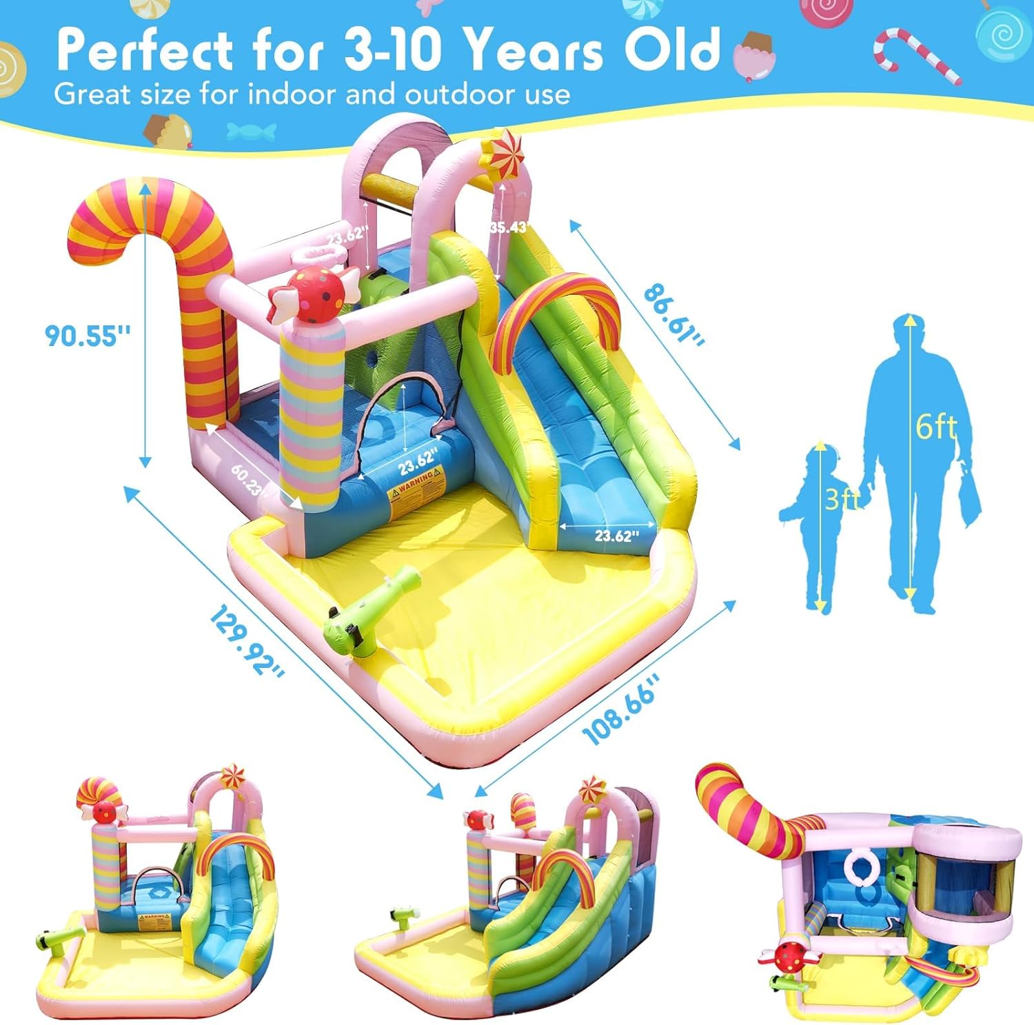Kids Inflatable Water Slide Bo - Kids Outdoor Inflatable ulasan dan harga