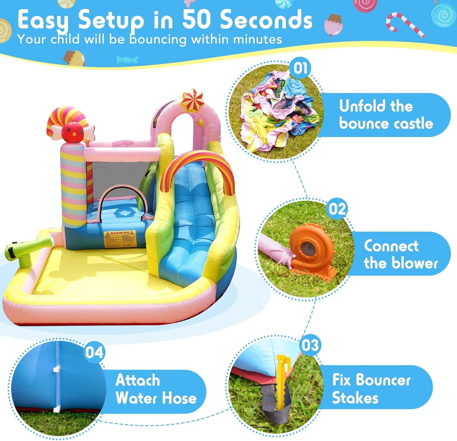 Kids Inflatable Water Slide Bo - Kids Outdoor Inflatable ulasan dan harga