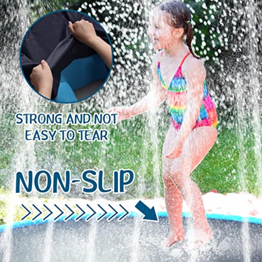 12 ft Extra Large Non Slip Spl - Sprinkler Splash Pad ulasan dan harga