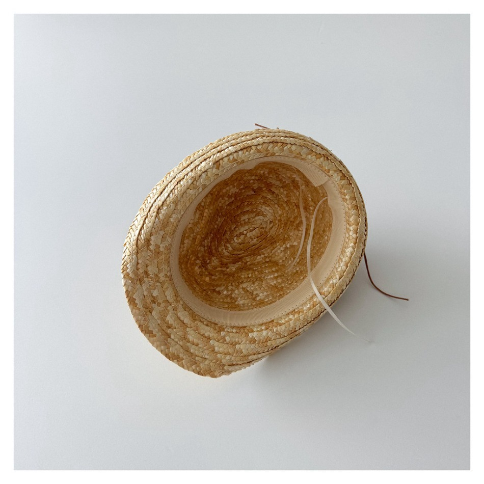 Kids Natural Straw Fedora Hat  - Kids Outdoor Hat ulasan dan harga