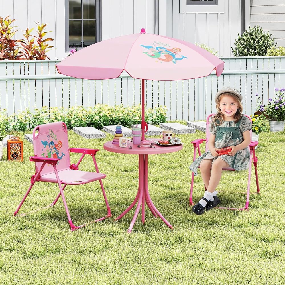 Kids Picnic Table, Kids Outdoo - Kids Outdoor Umbrella For Table ulasan dan harga