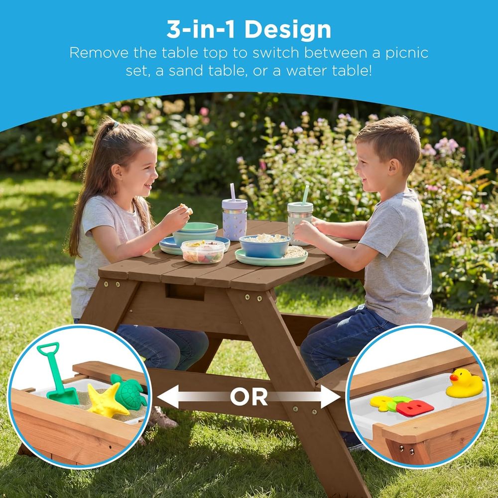 Kids Picnic Table with Umbrell - Kids Outdoor Umbrella For Table ulasan dan harga