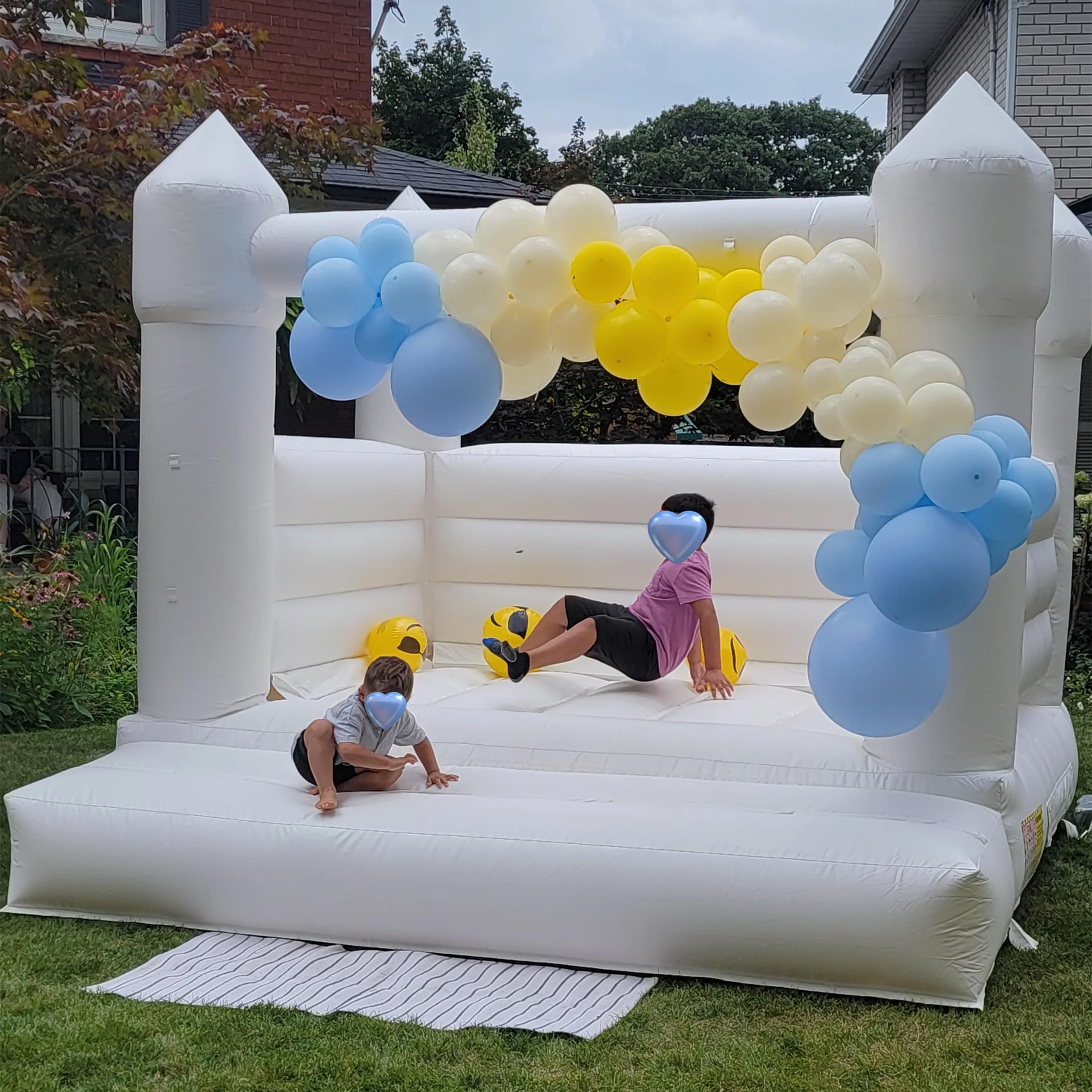 High Quality PVC White Bouncy  - Kids Outdoor Air Quality ulasan dan harga
