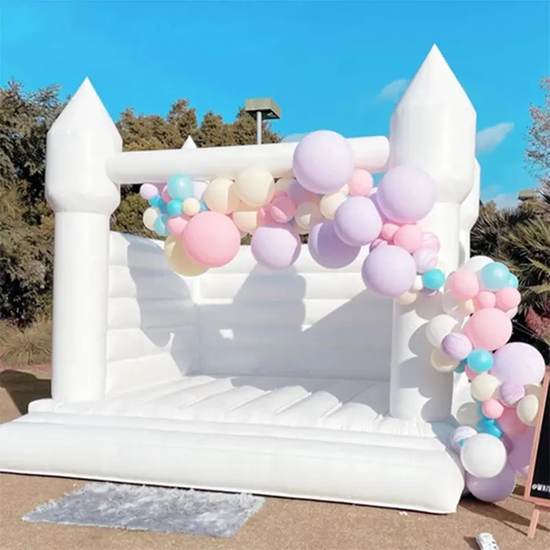 High Quality PVC White Bouncy  - Kids Outdoor Air Quality ulasan dan harga