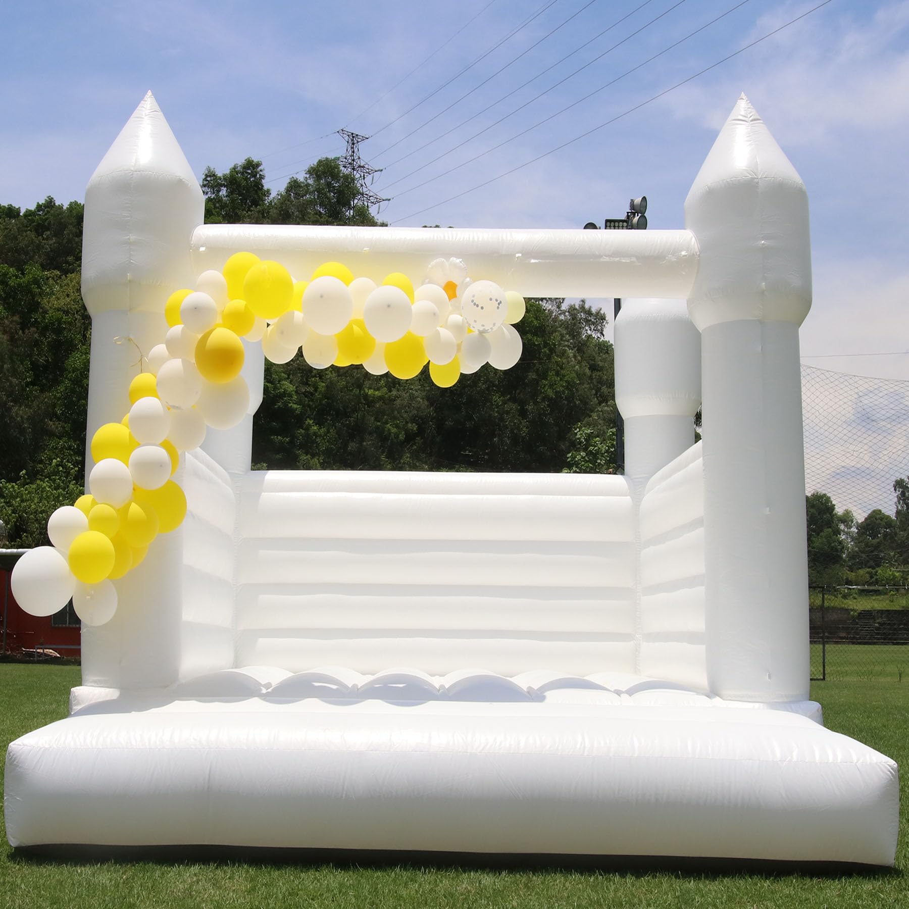 High Quality PVC White Bouncy  - Kids Outdoor Air Quality ulasan dan harga