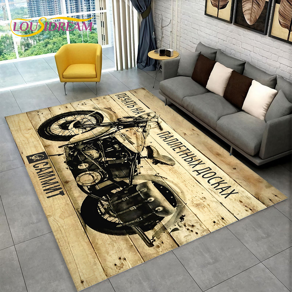 3D Retro Vintage Motorcycle Ar - Kids Outdoor Lounge ulasan dan harga