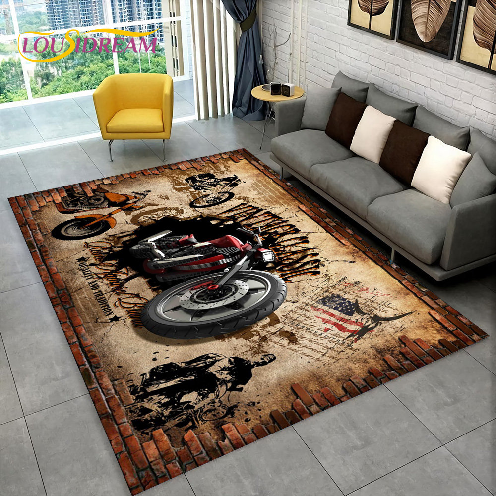 3D Retro Vintage Motorcycle Ar - Kids Outdoor Lounge ulasan dan harga