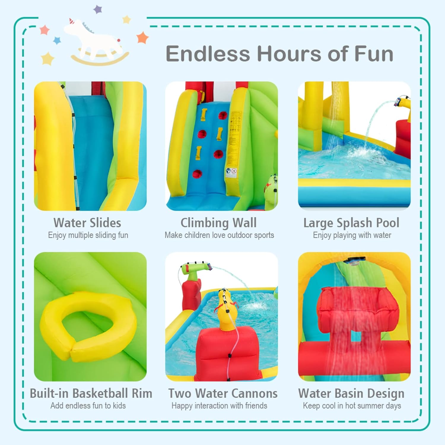 Mega Inflatable Water Park Bou - Kids Outdoor Gifts ulasan dan harga