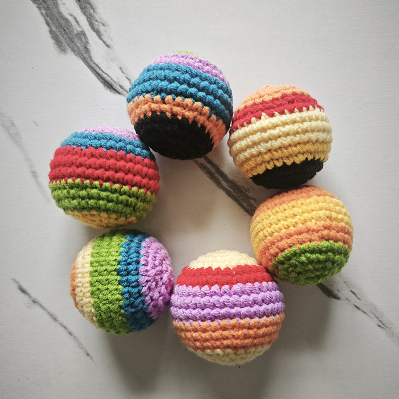 2026 NEW 1/3/6PC Soft Handmade - Kids Outdoor Ball ulasan dan harga