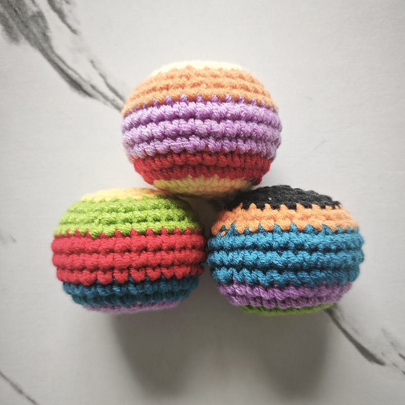 2026 NEW 1/3/6PC Soft Handmade - Kids Outdoor Ball ulasan dan harga