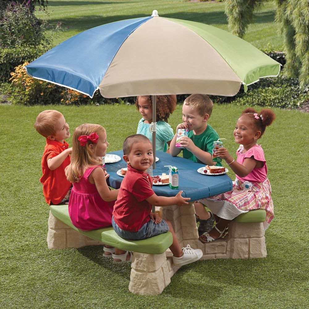 Naturally Playul Kids Picnic T - Kids Outdoor Umbrella For Table ulasan dan harga