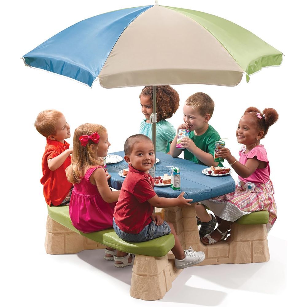 Naturally Playul Kids Picnic T - Kids Outdoor Umbrella For Table ulasan dan harga