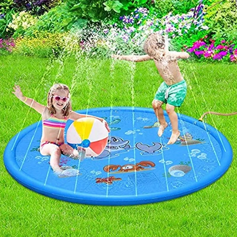 100/170cm Kids Inflatable Wate - Sprinkler Splash Pad ulasan dan harga