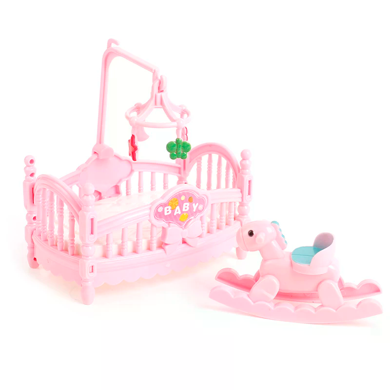 Miniature Crib Wooden Horse Se - Kids Outdoor Umbrella For Table ulasan dan harga