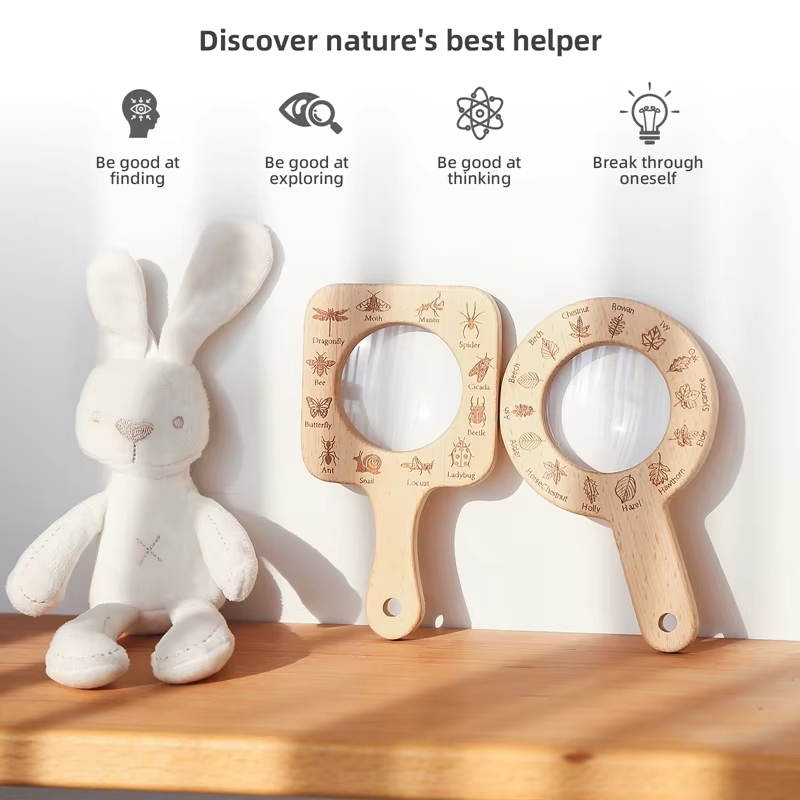 Wooden Magnifying Glass for Ki - Kids Outdoor Gifts ulasan dan harga
