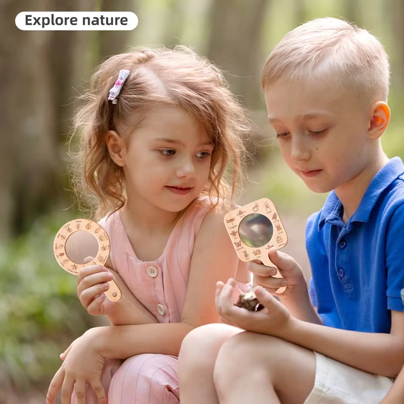 Wooden Magnifying Glass for Ki - Kids Outdoor Gifts ulasan dan harga