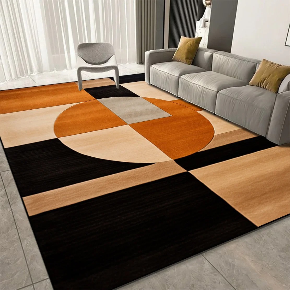 Large Geometric Carpets for Li - Kids Outdoor Lounge ulasan dan harga