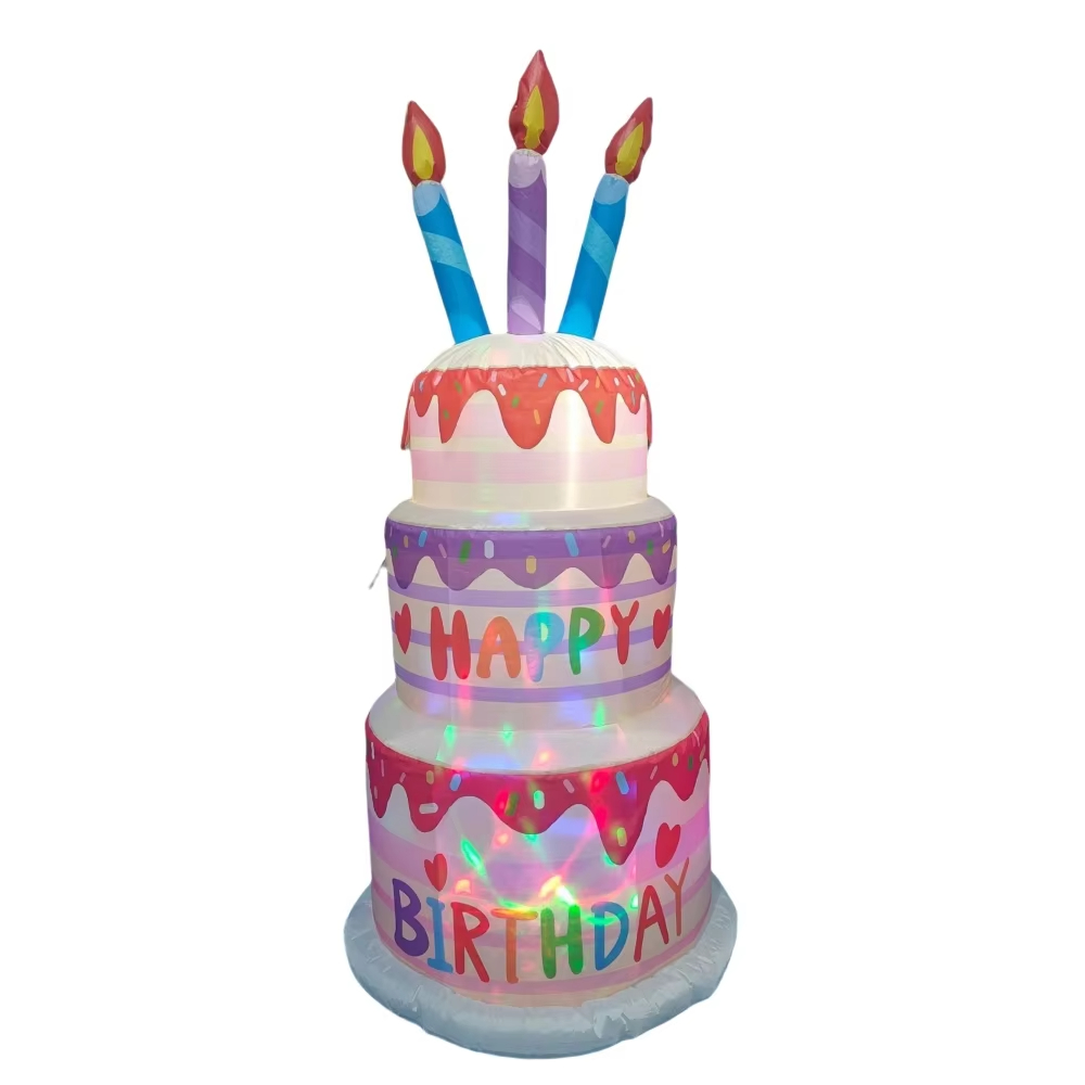 1.8M Inflatable Birthday Cake  - Kids Outdoor Gifts ulasan dan harga