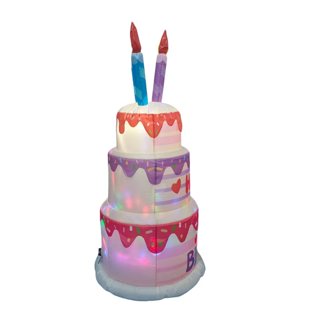 1.8M Inflatable Birthday Cake  - Kids Outdoor Gifts ulasan dan harga