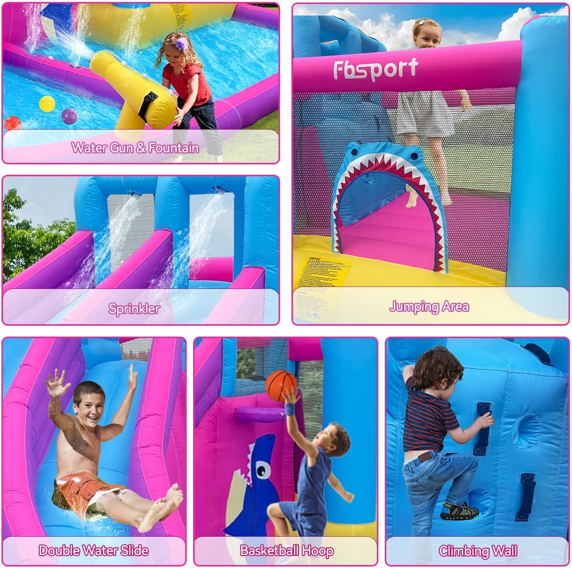 Twin Water Slides Inflatable B - Kids Outdoor Ball ulasan dan harga