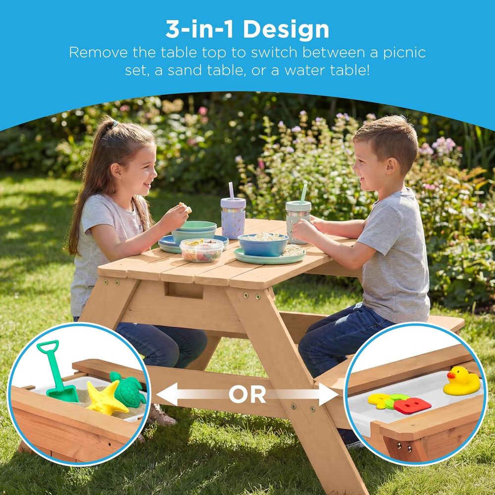 Kids Picnic Table with Umbrell - Kids Outdoor Umbrella For Table ulasan dan harga